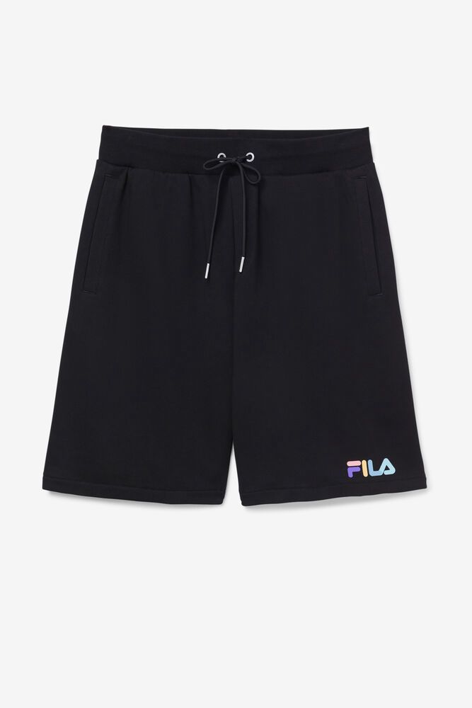 Fila Miesten Shortsit Donaver Mustat - UNVZ-27539